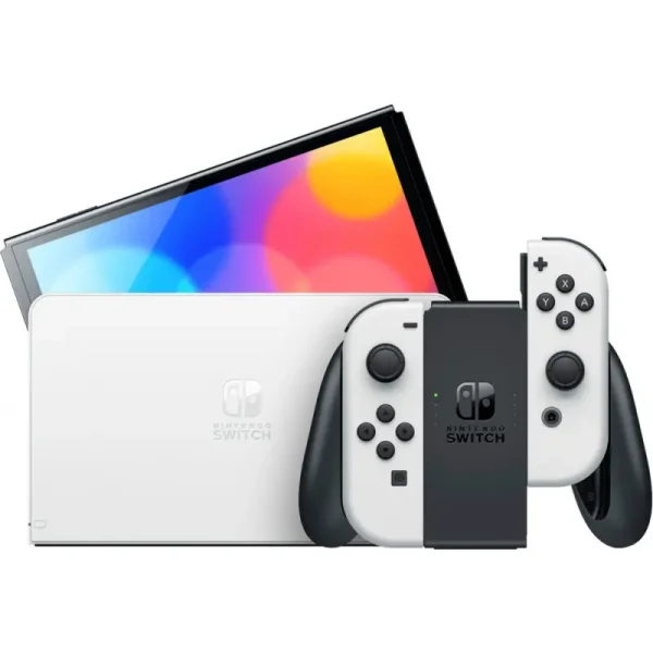 Nintendo Switch (OLED model) with White Joy-Con